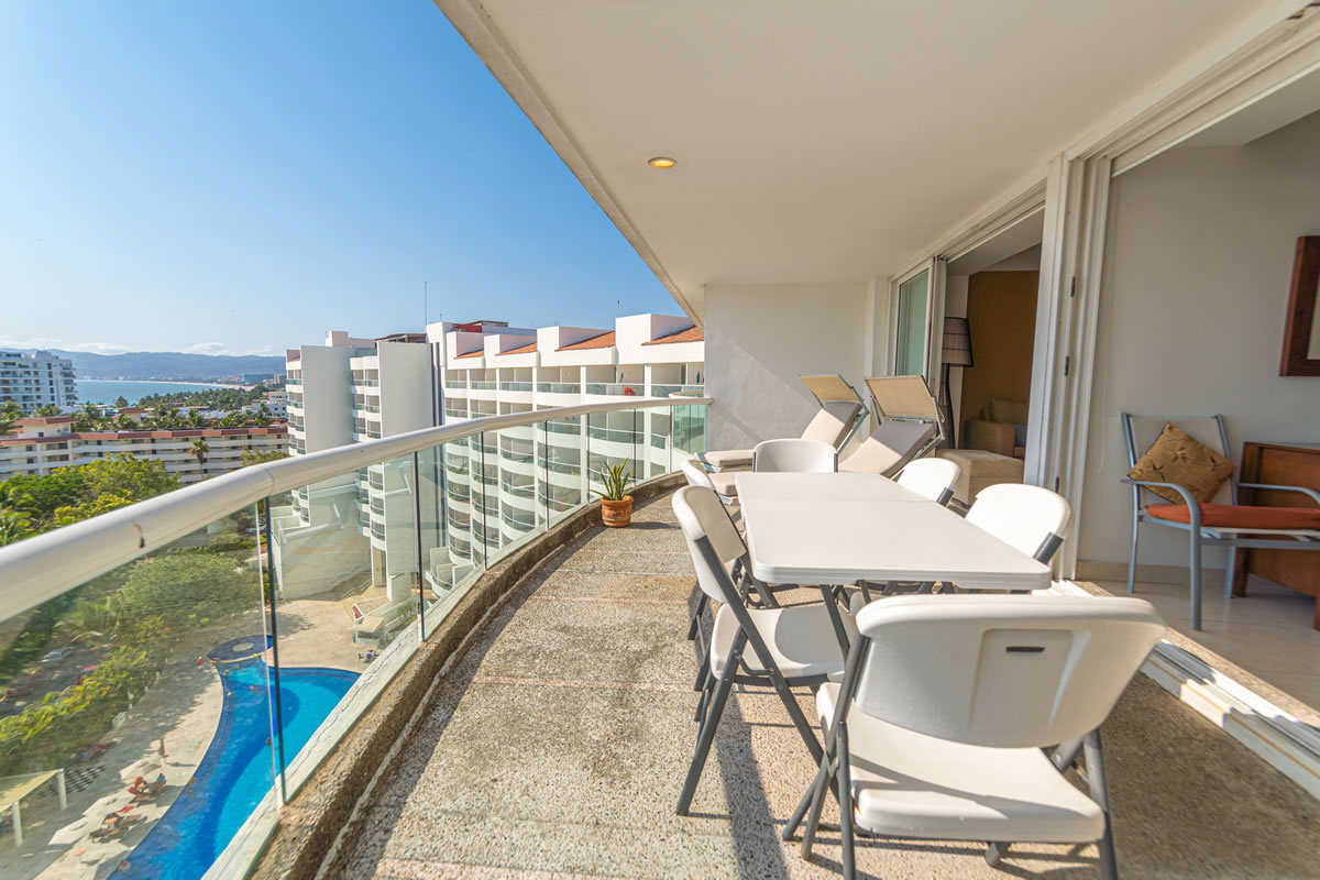 Terraza Condominio VillaMagna Residencial con vista al mar en venta